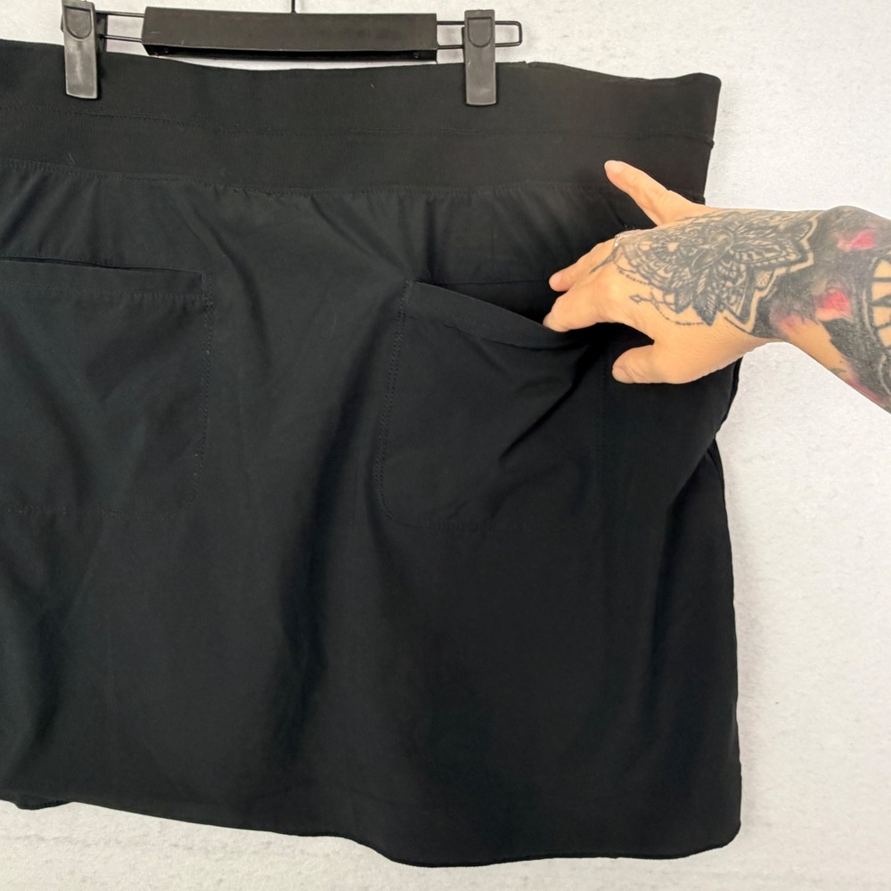Athleta Size 20 Black Performance Brooklyn Skort Activewear Tennis Golf Hiking - Picture 4 of 10